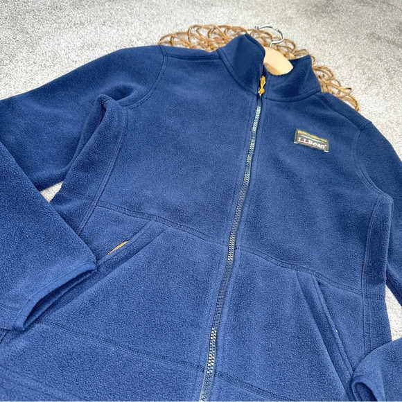 L.L.Bean Women's Mountain Classic Fleece Jacket Nautical Navy Size PXXS - Picture 7 of 16